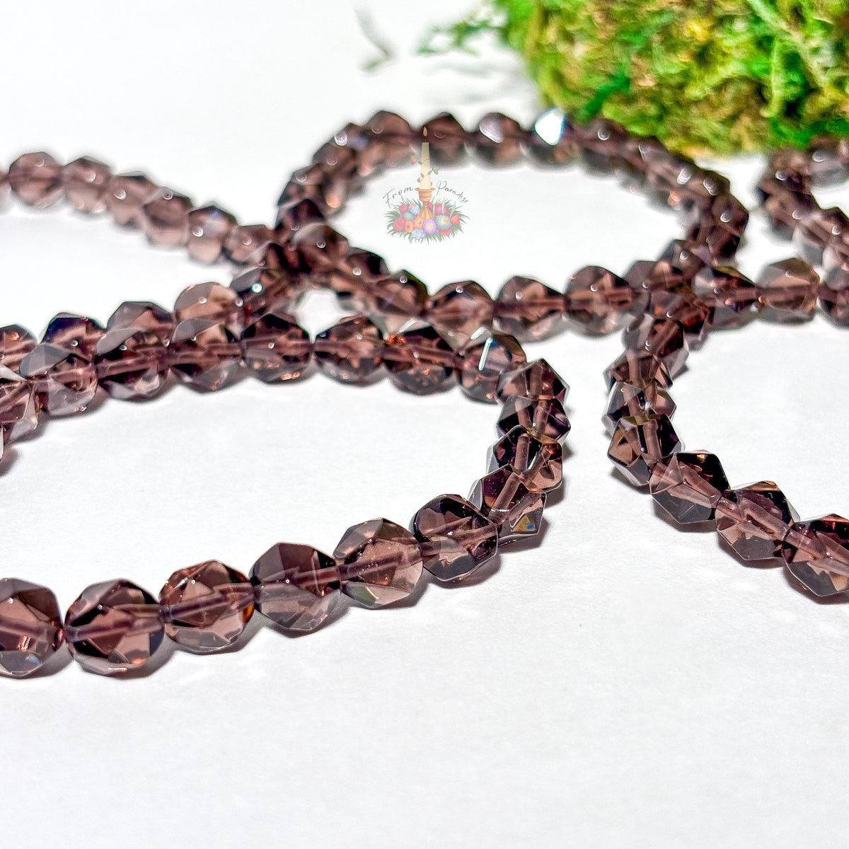 Smoky Quartz Faceted Crystal Bracelet
