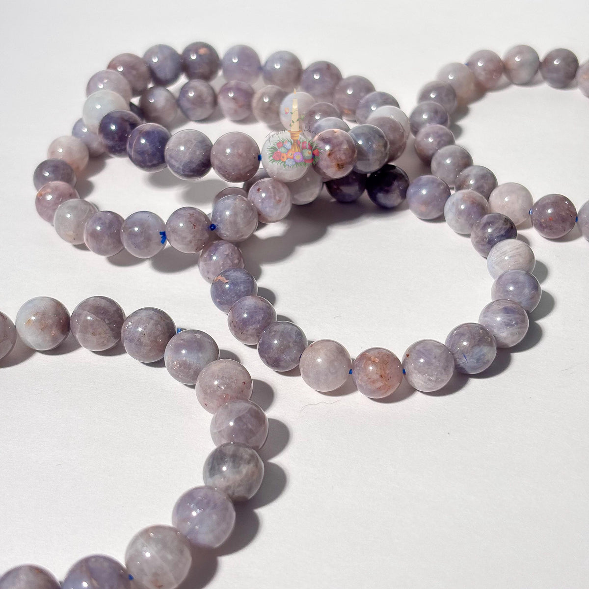 Blue Rose Quartz Crystal Bracelet