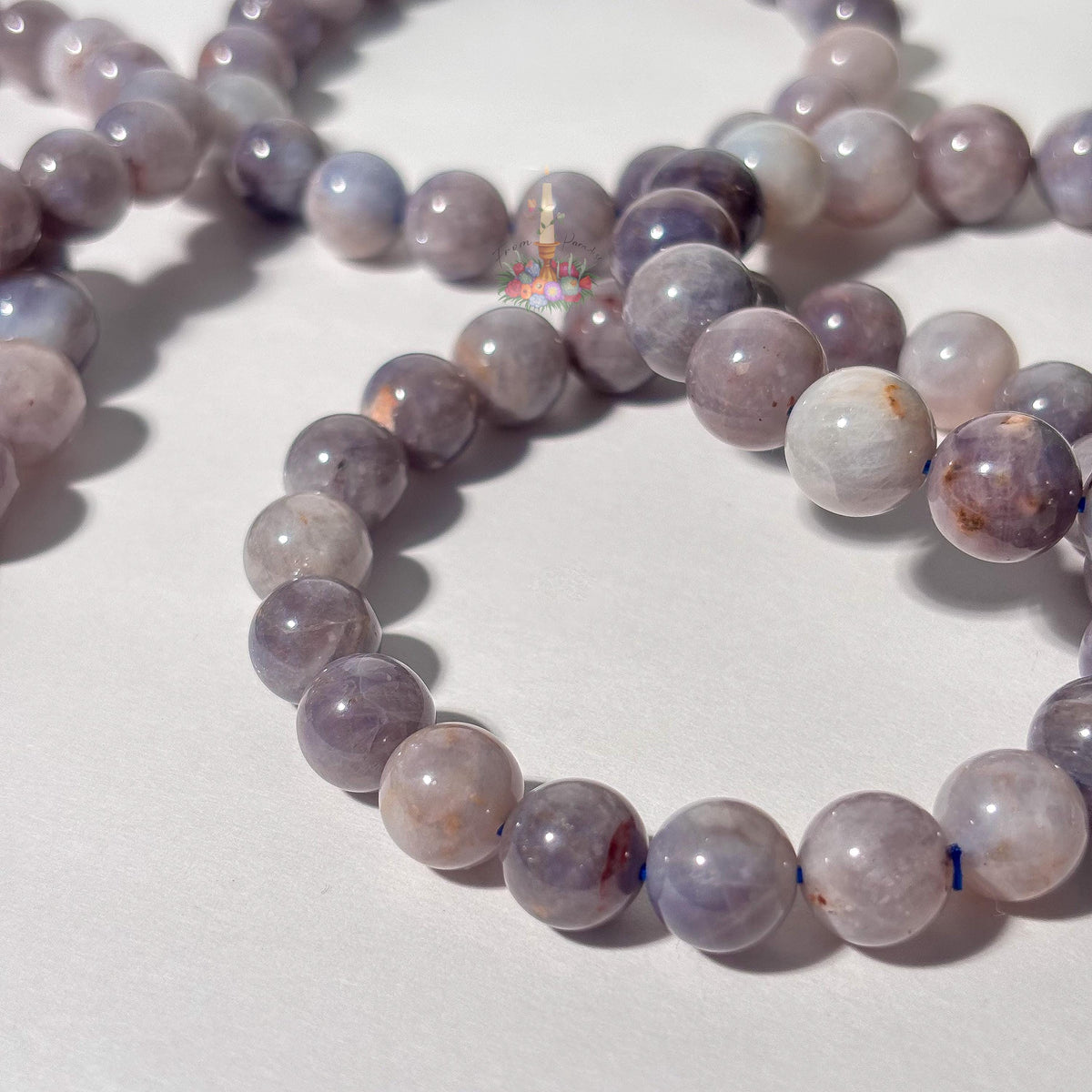 Blue Rose Quartz Crystal Bracelet