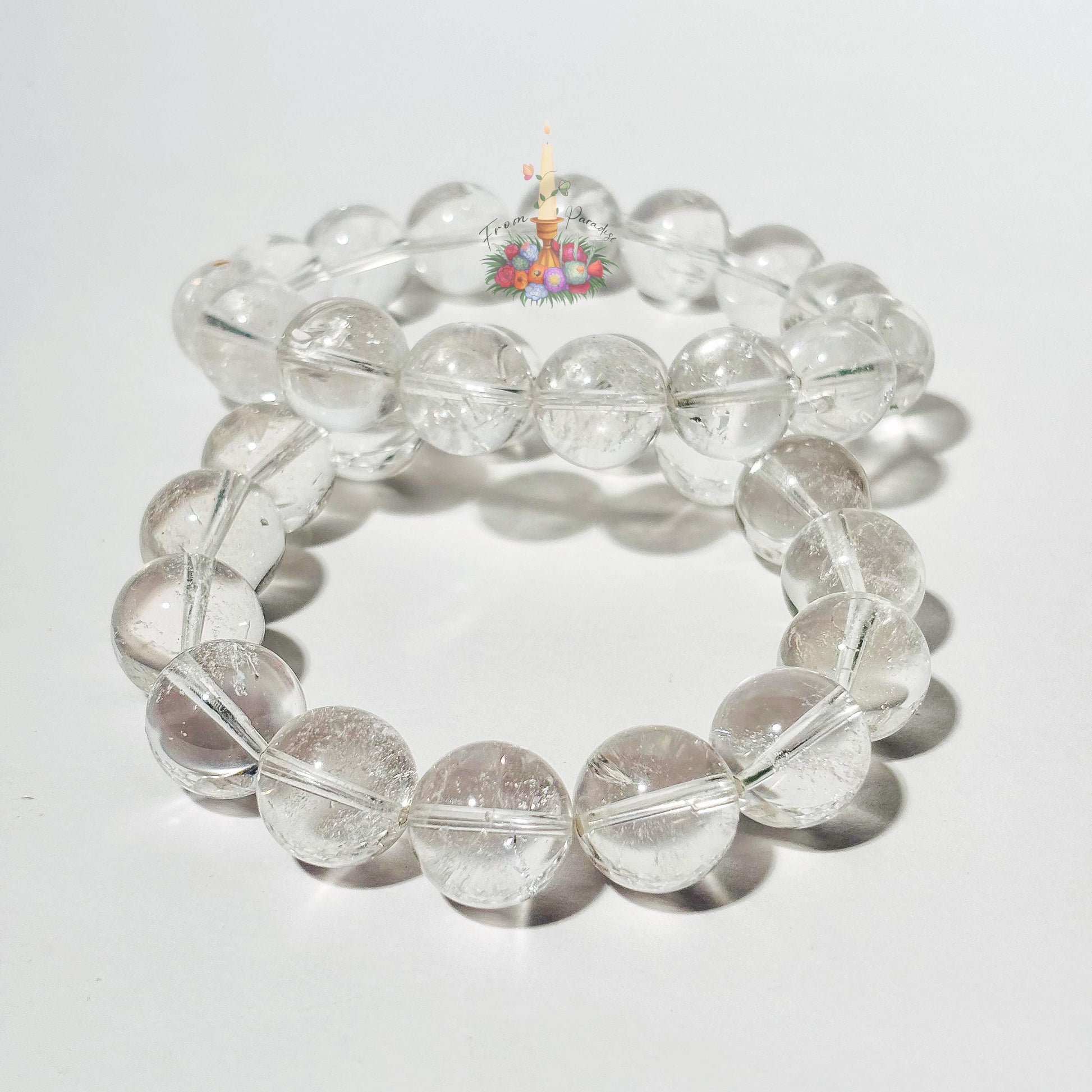 Clear Quartz Crystal Bracelet: Stone for Clarity and Amplification, Natural Gemstone Bracelet