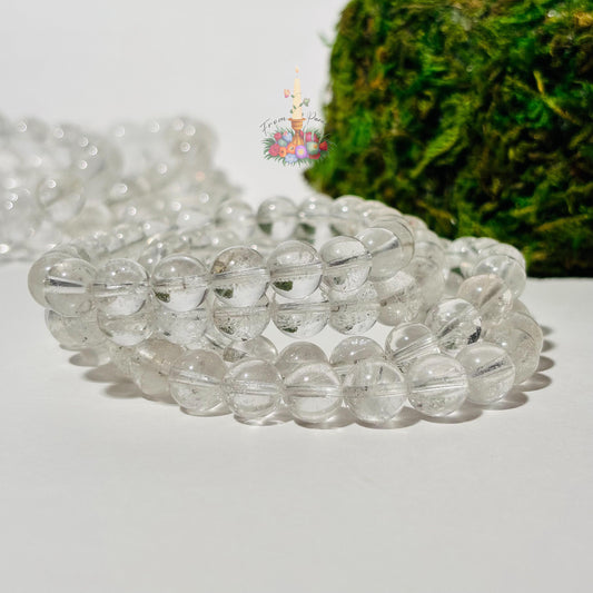 Clear Quartz Crystal Bracelet: Stone for Clarity and Amplification, Natural Gemstone Bracelet