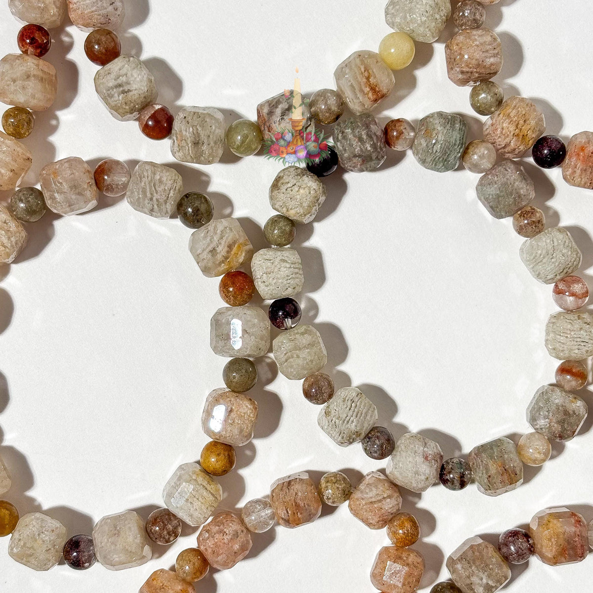 Thousand Layer Quartz Bracelet, Natural Garden Quartz Beads, Phantom Quartz Gemstone Jewelry, Dainty Inclusion Quartz Bracelet