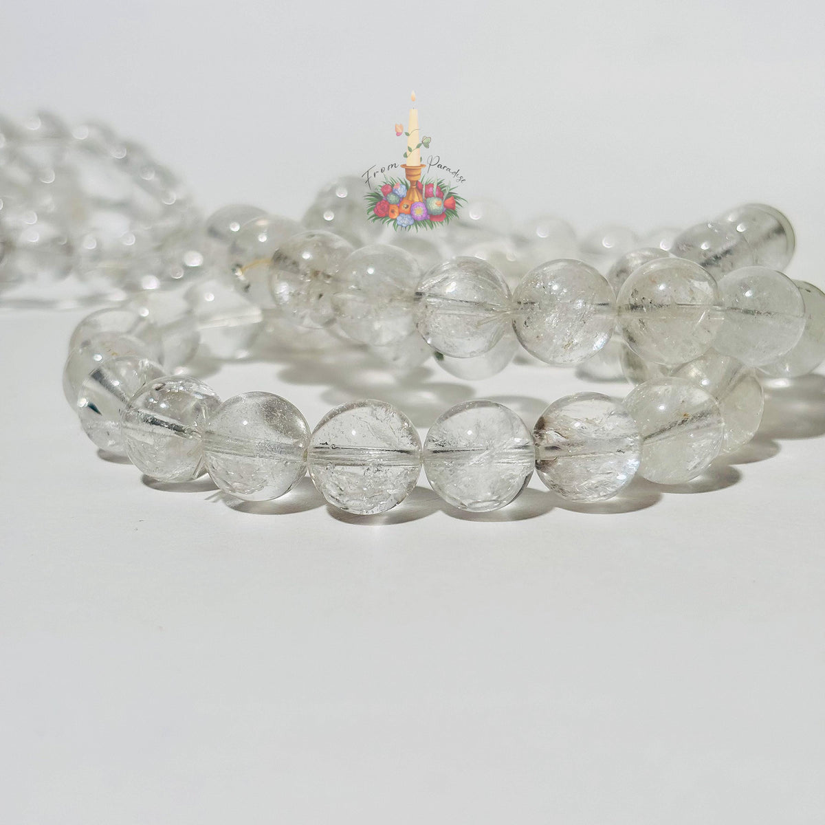 Clear Quartz Crystal Bracelet: Stone for Clarity and Amplification, Natural Gemstone Bracelet