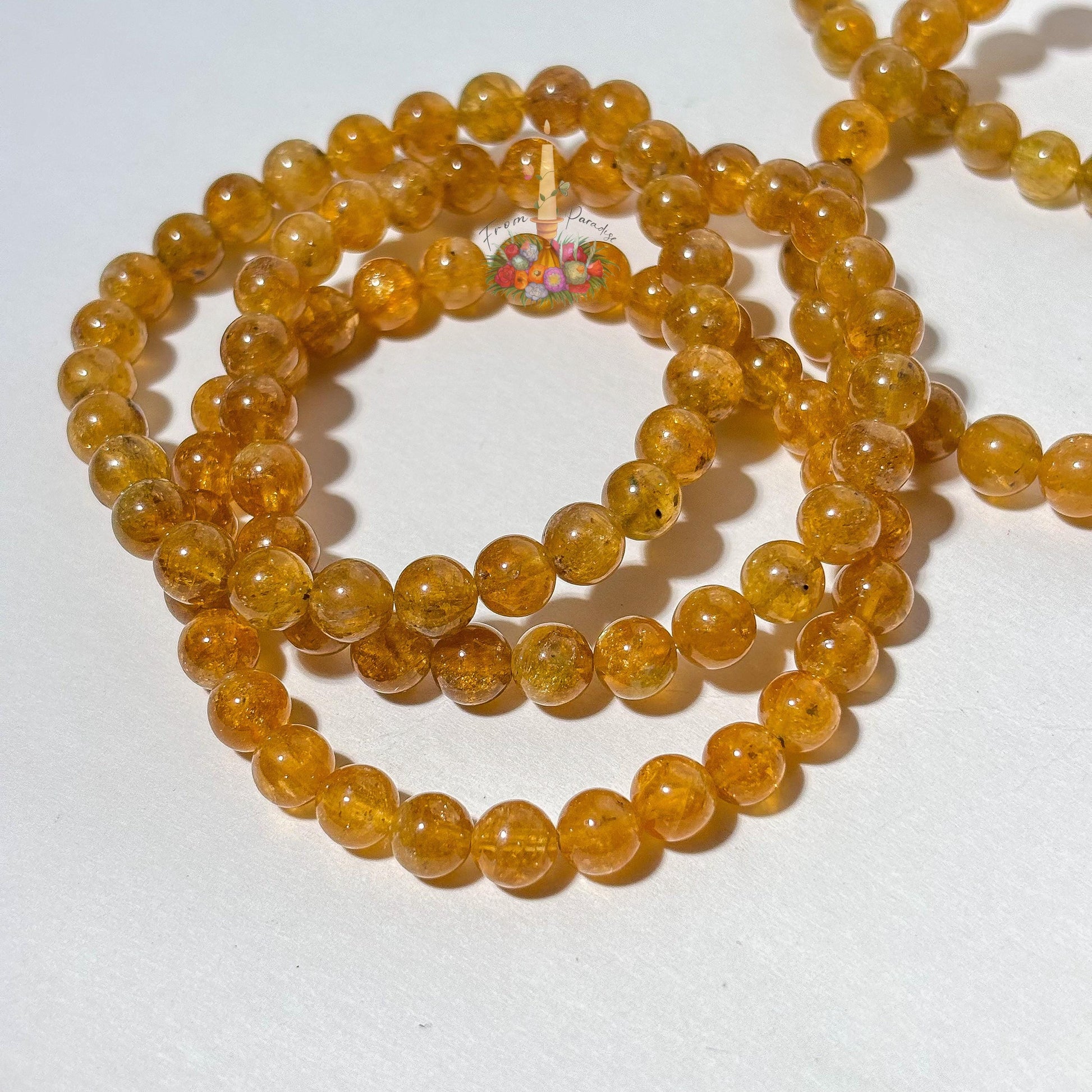 Natural Yellow Savannah Tourmaline Bead Bracelet, Golden Earthy Boho Jewelry, Solar Plexus Crystal Jewelry