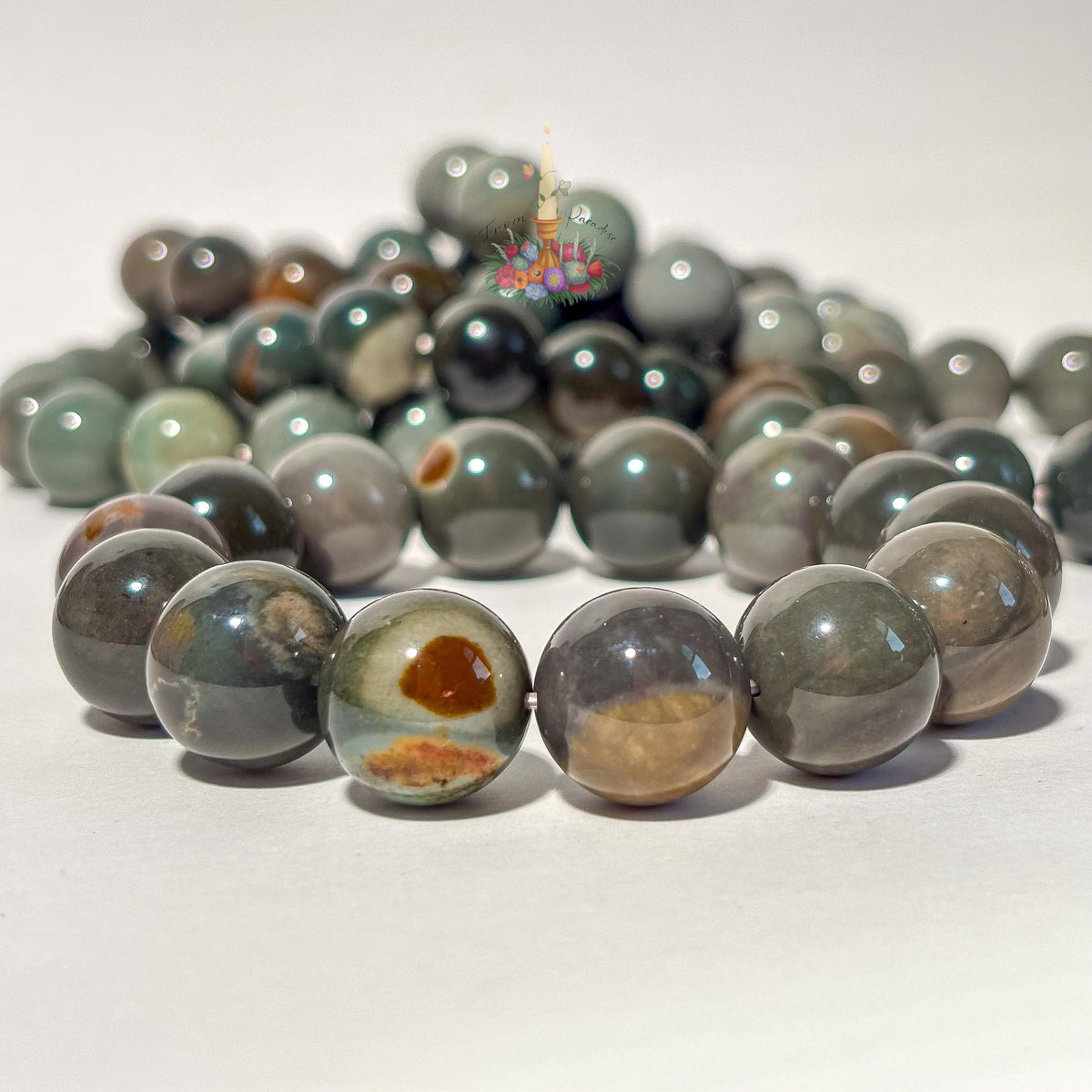 Natural Blue Alashan Agate Bracelet, Smooth Round Bead Stretch Bracelet, Ocean Blue Gemstone Stacking Jewelry, Throat Chakra Crystal Gift