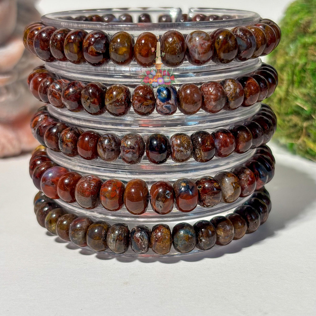 Red Pietersite Bracelet, Natural Gemstone Beaded Bracelet, Red Pietersite Crystal Jewelry, Spiritual Healing Bracelet, Unisex Gift