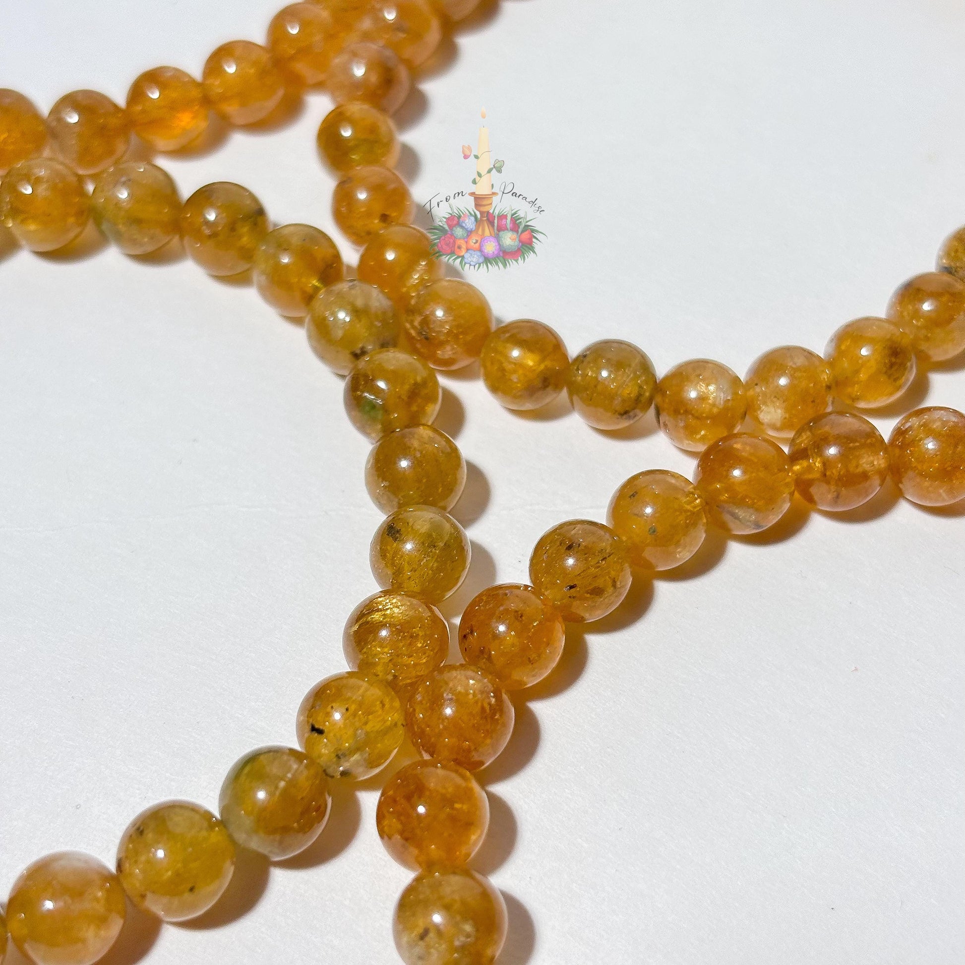 Natural Yellow Savannah Tourmaline Bead Bracelet, Golden Earthy Boho Jewelry, Solar Plexus Crystal Jewelry