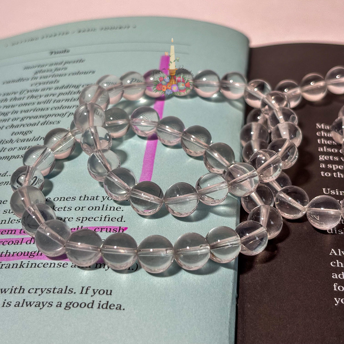 Natural Clear Quartz Bracelet, Smooth Round Bead Stretch Bracelet, High Clarity Crystal Gemstone Stacking Jewelry, Master Healer Gift