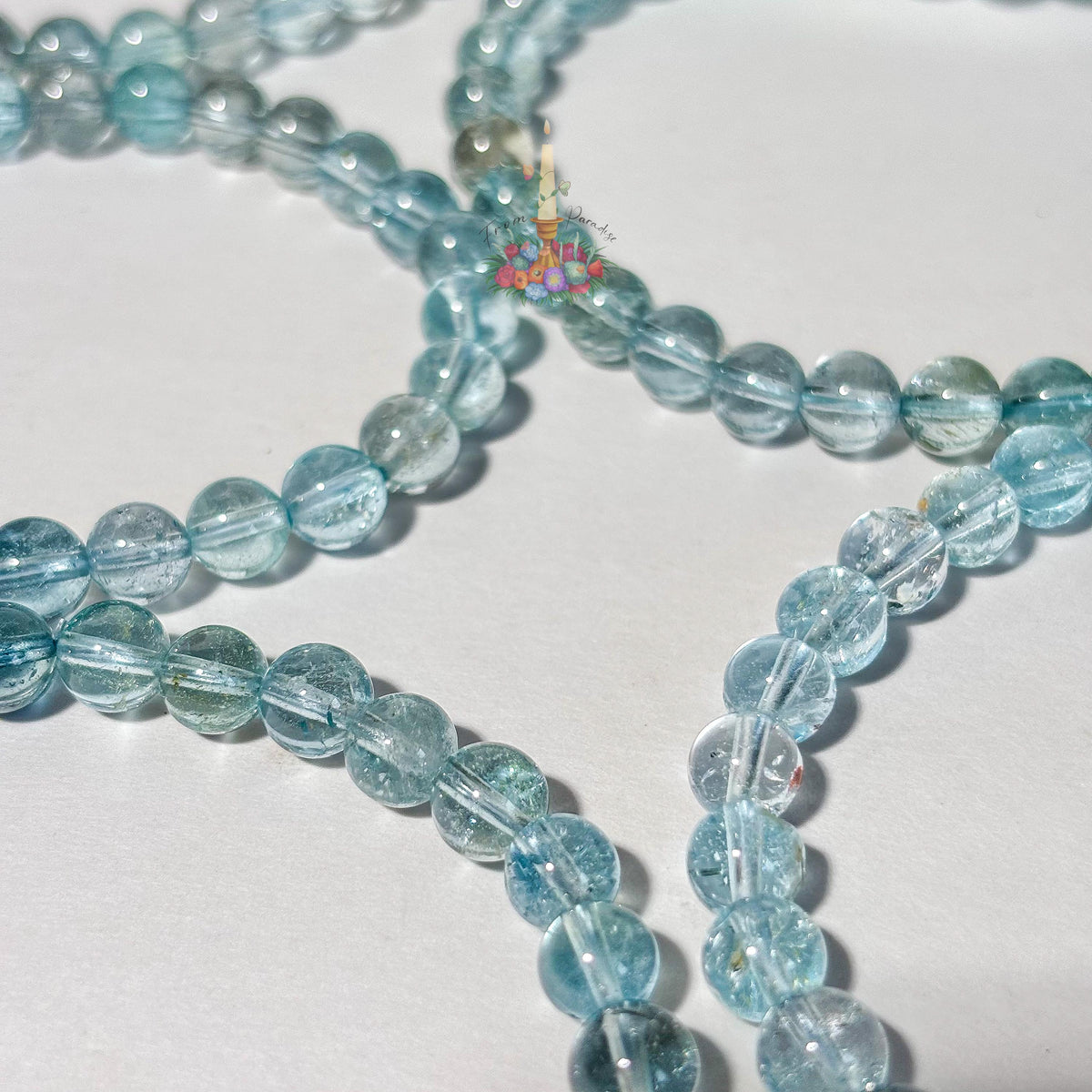 Blue Topaz Crystal Bracelet, Natural Gemstone Stretch Bracelet, Blue Beaded Jewelry, Communication Crystal