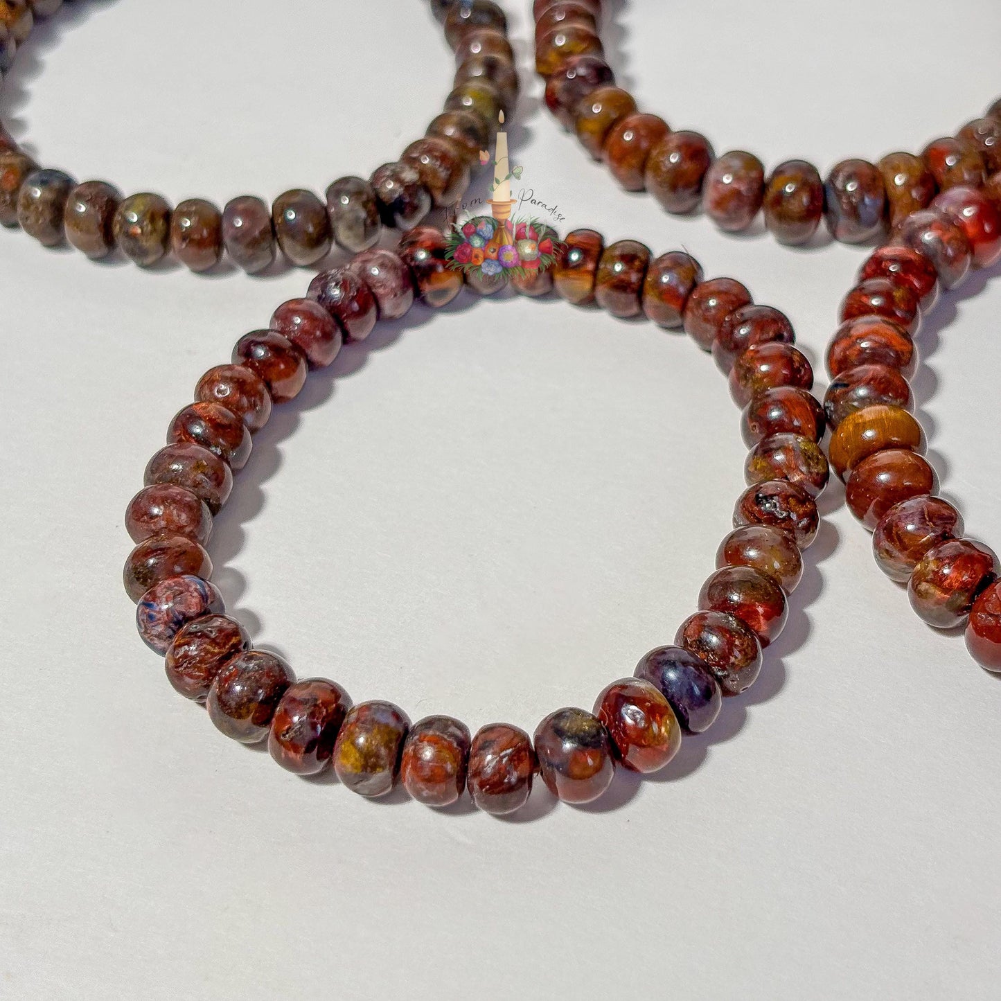 Red Pietersite Bracelet, Natural Gemstone Beaded Bracelet, Red Pietersite Crystal Jewelry, Spiritual Healing Bracelet, Unisex Gift