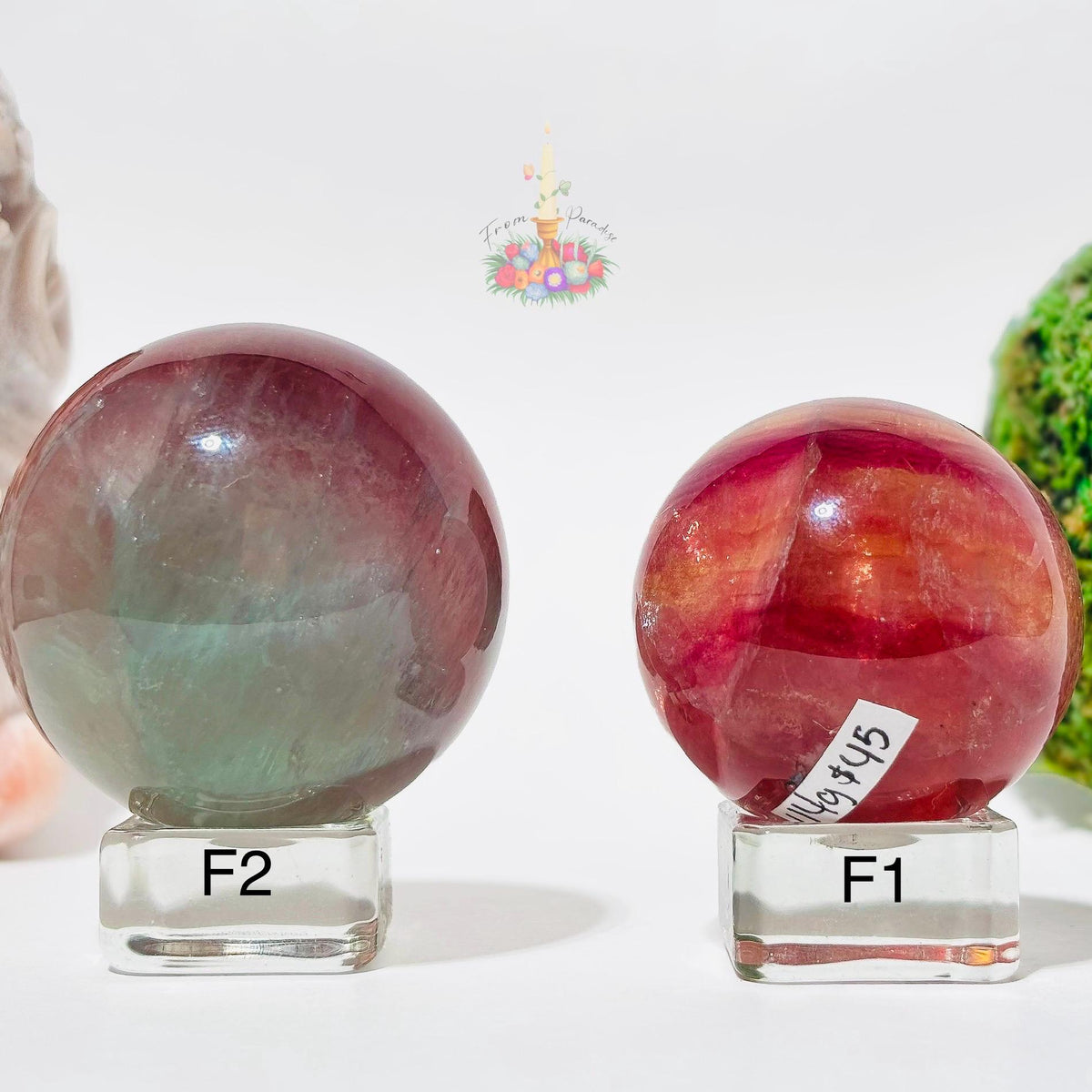 Large Fluorite Sphere, Vibrant Banded Crystal Ball, Multicolor Gemstone Decor, Intentional Home Decor