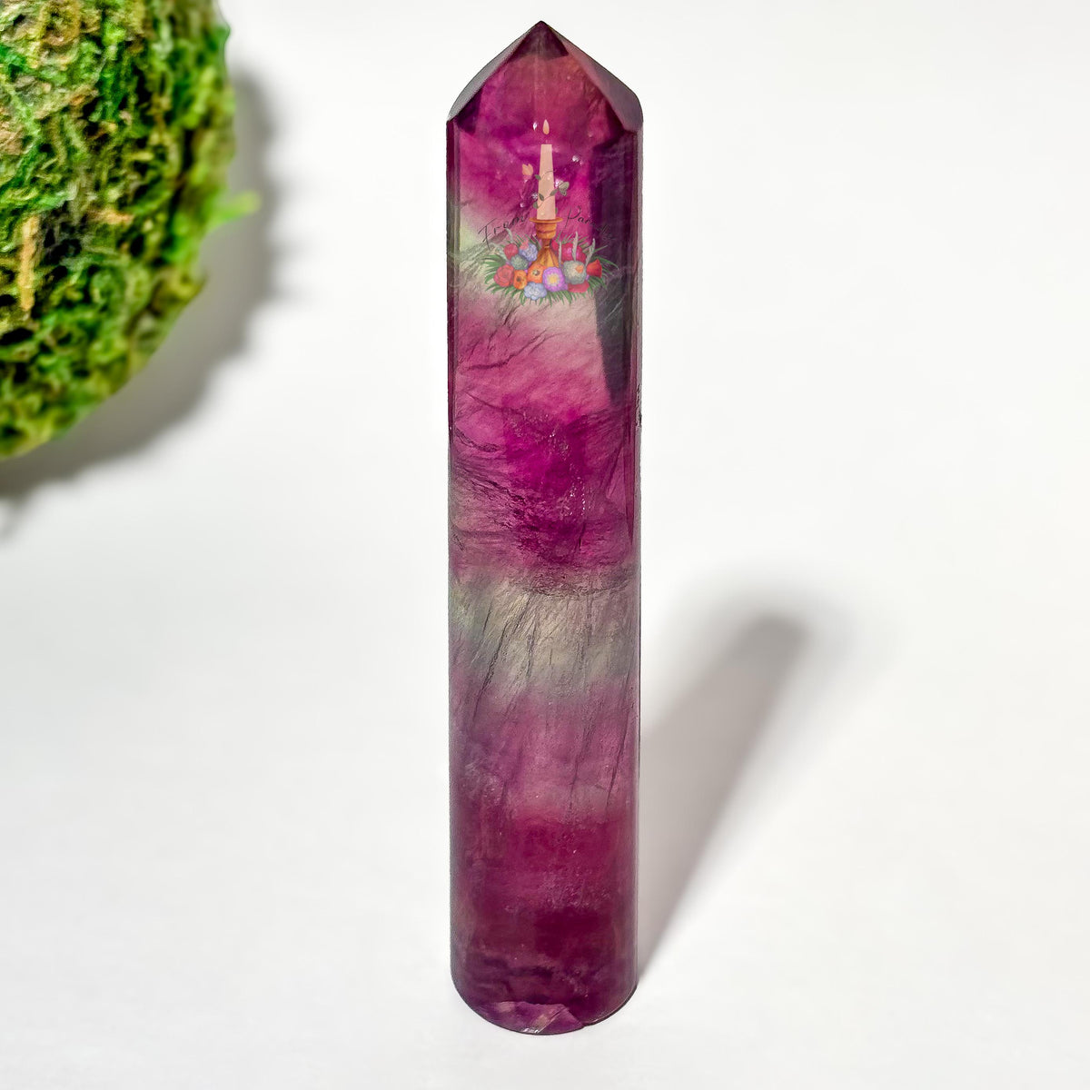 Fluorite Crystal Cylinder Tower