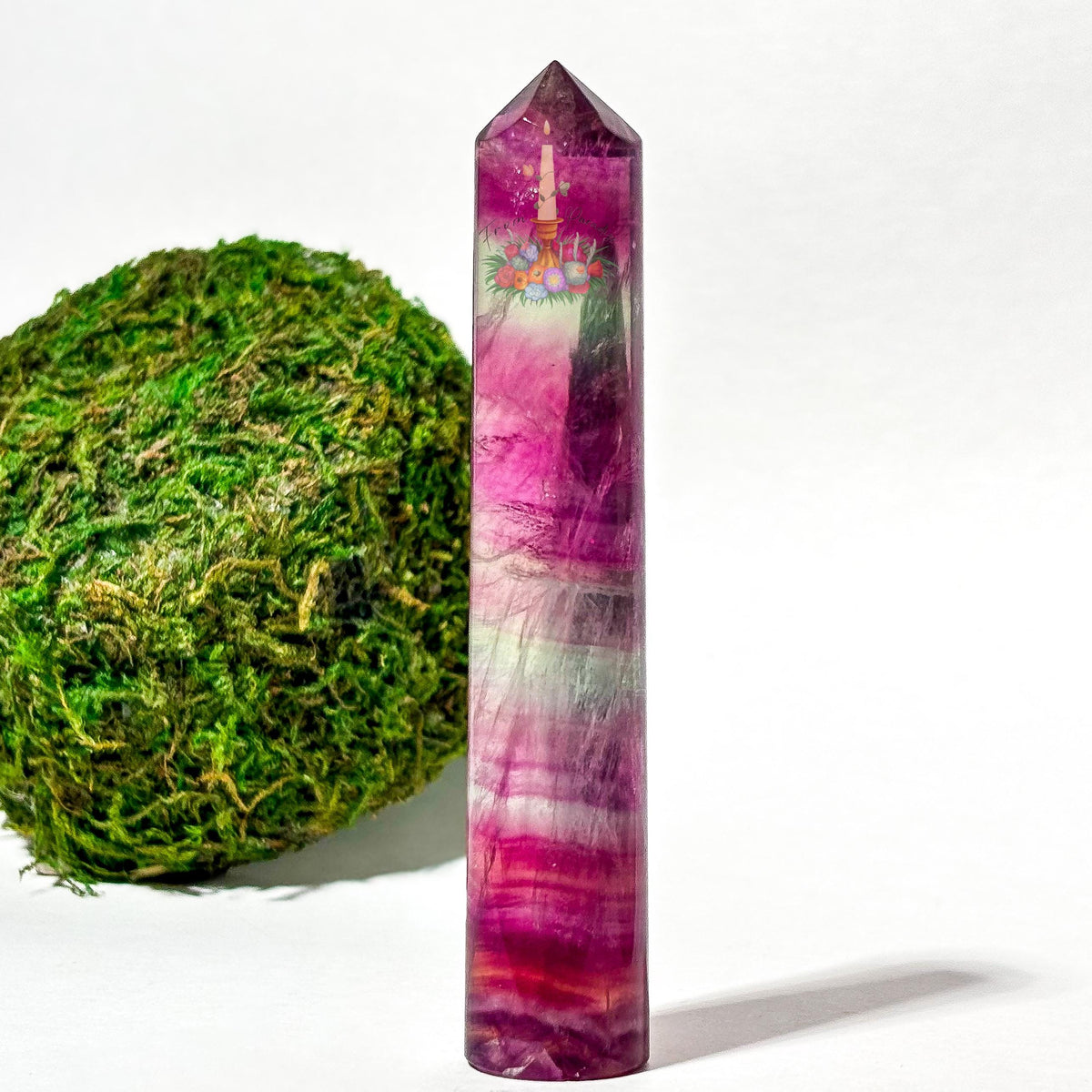 Fluorite Crystal Cylinder Tower