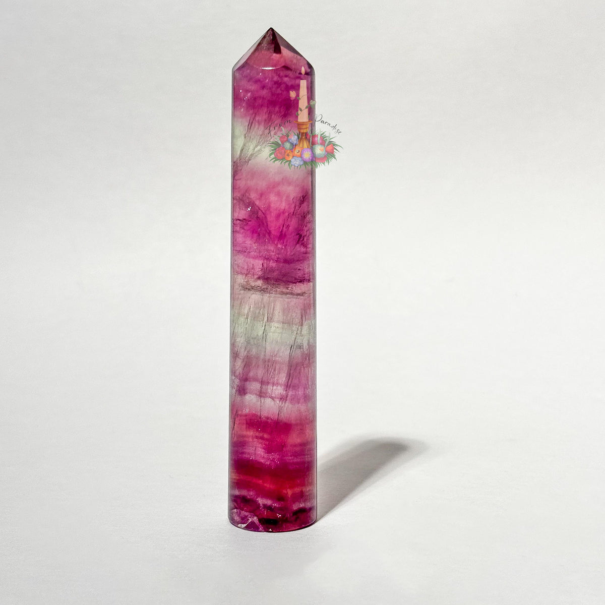 Fluorite Crystal Cylinder Tower
