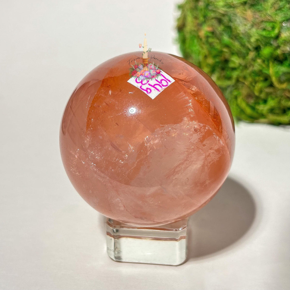 Large Fire Quartz Sphere, Red Hematoid Quartz Crystal Ball, Red Quartz, Natural Red Gemstone Decor