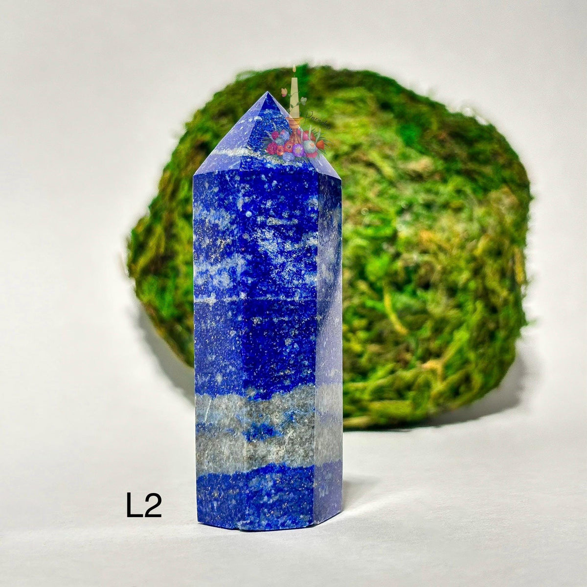 Lapis Lazuli Crystal Tower, Deep Blue Gemstone Point, Natural Stone Decor