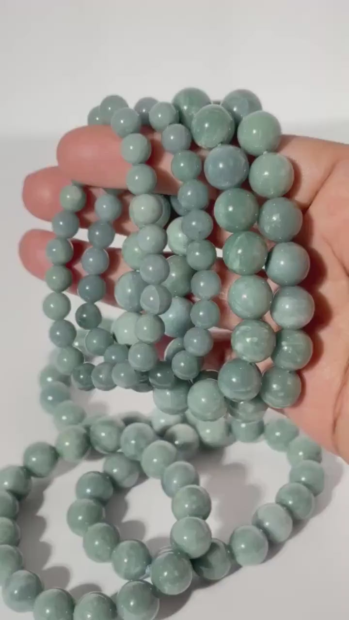 Blue Water Jadeite Bracelet