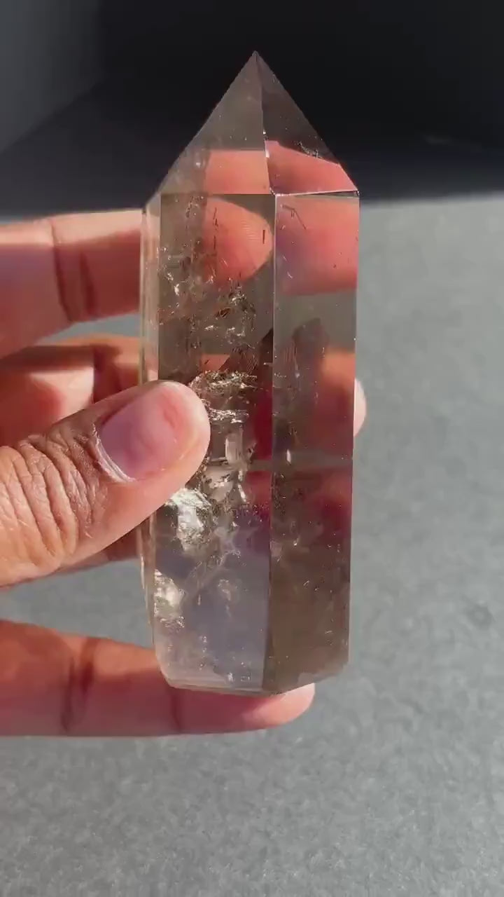Smoky Quartz Crystal Tower - 232g