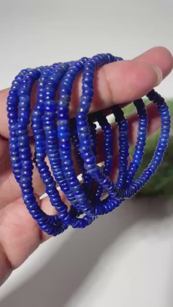 Lapis Lazuli Rondelle Bracelet