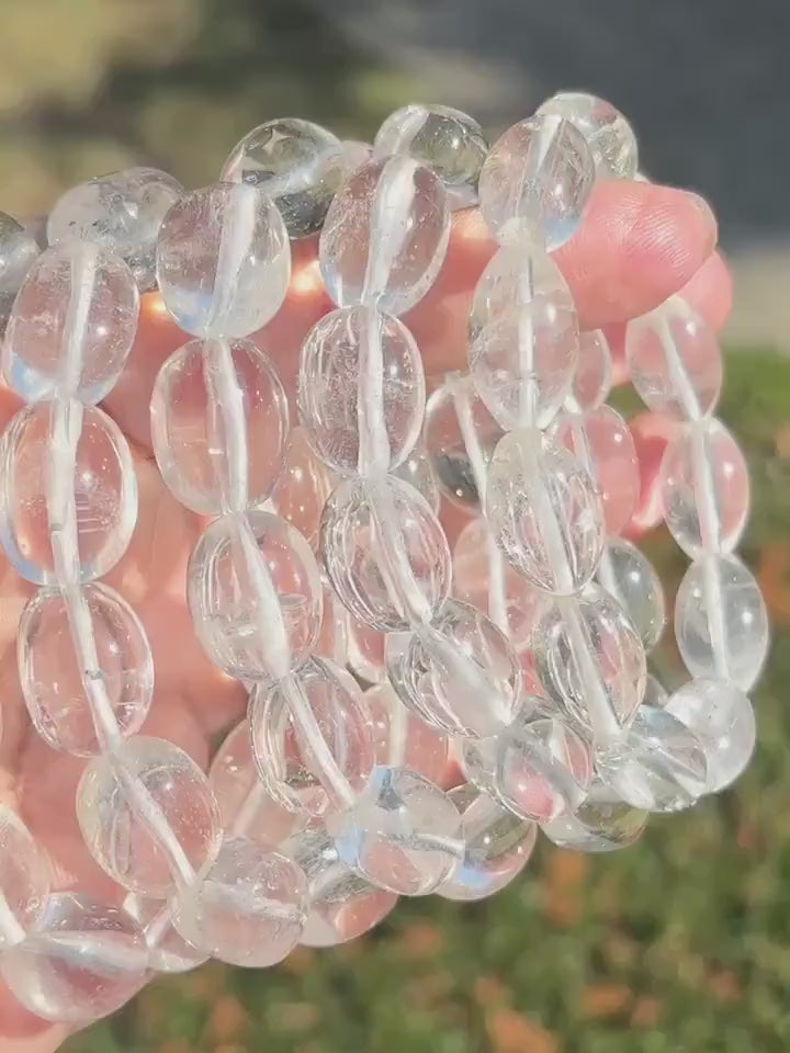 Clear Quartz Crystal Handmade Bracelet