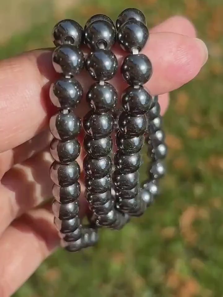 Hematite Crystal Mineral Bracelet