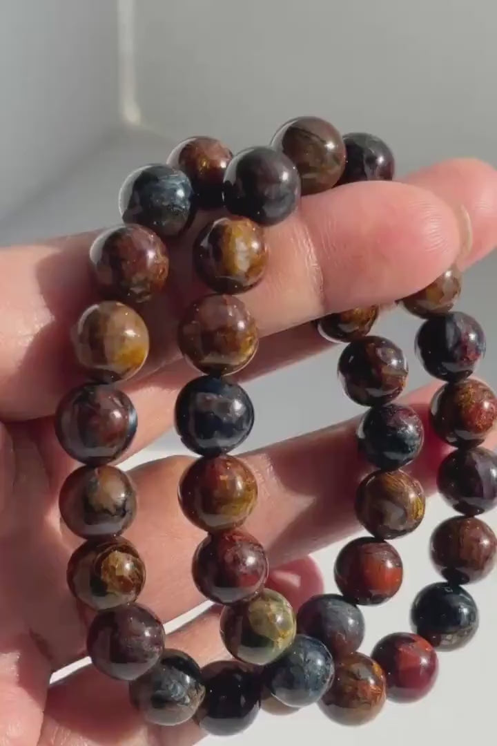 Pietersite Crystal Stretch Bracelet