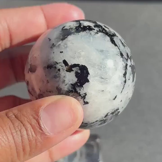 Rainbow Moonstone Crystal Sphere - 197g