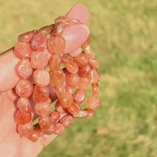 Sunstone Crystal Handmade Bracelet