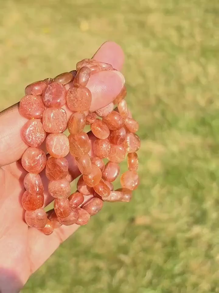 Sunstone Crystal Handmade Bracelet