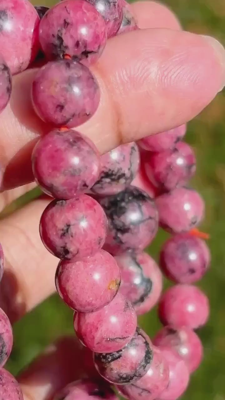 Rhodonite Crystal Bracelet
