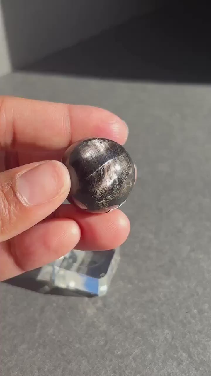 Hypersthene Crystal Sphere - 32g