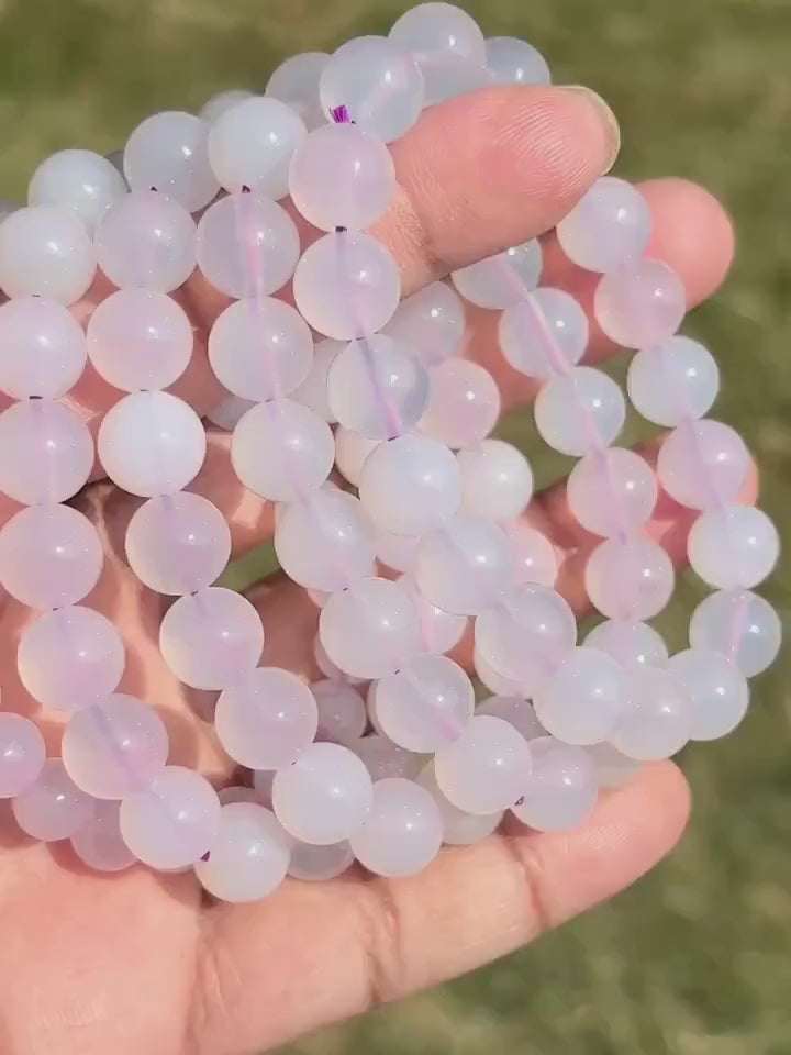 Purple Chalcedony Crystal Bracelet