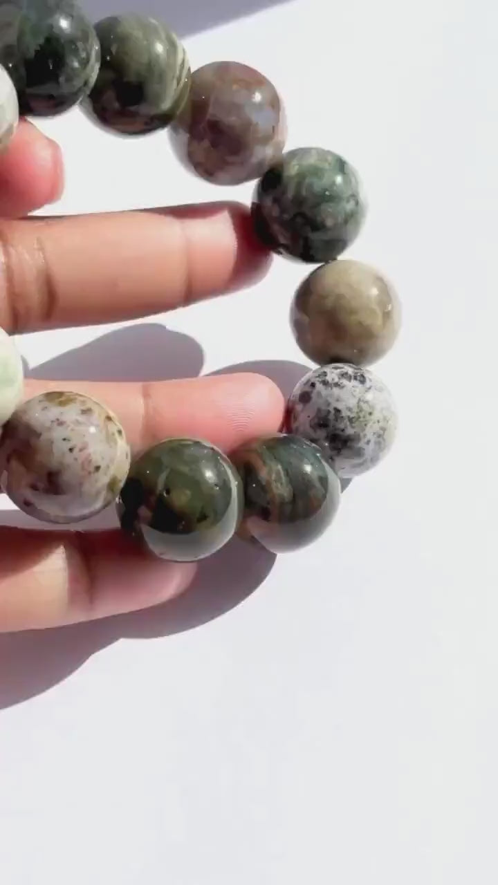 Sea Jasper Chunky Crystal Bracelet