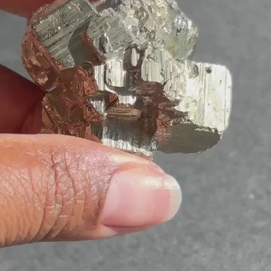 Pyrite Crystal Mineral Specimen - Pyrite Stone - Fools Gold - Pyrite Cluster - Natural Golden Pyrite - Fools Gold Nugget - 106g