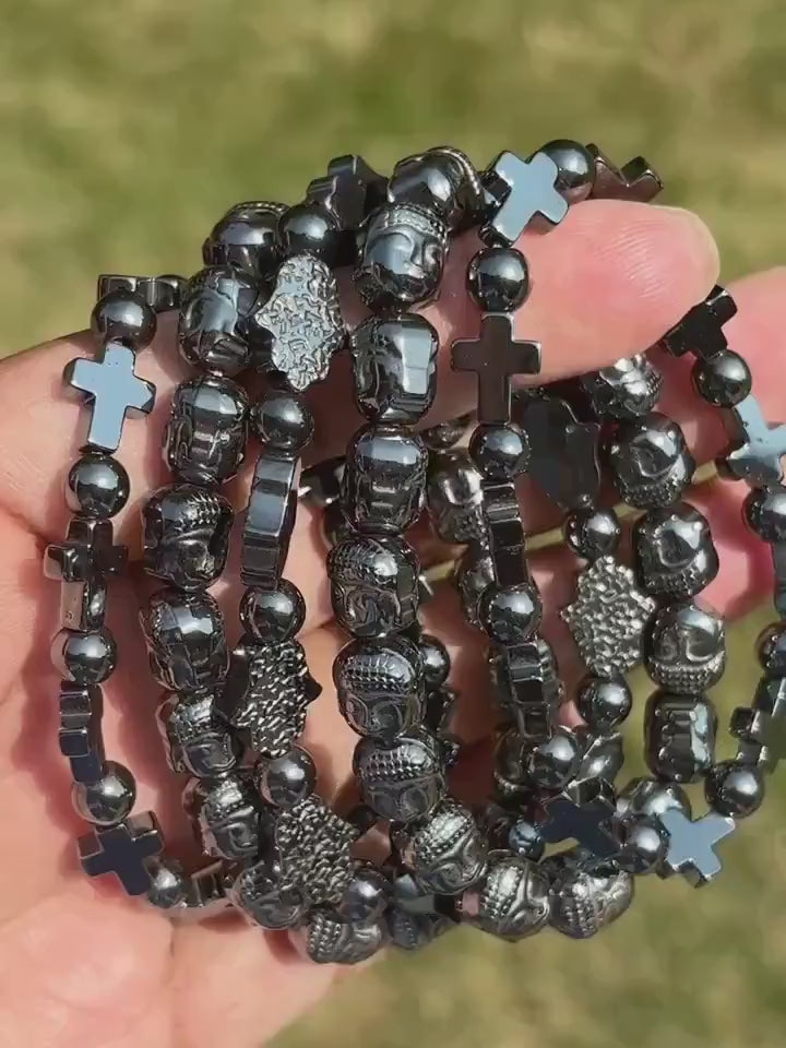 Hematite Crystal Bracelet