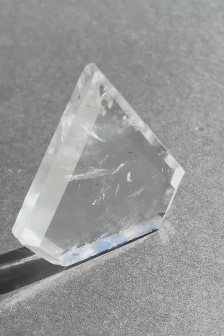 Clear Quartz Crystal Boho Chic Stone Sculpture - Gift for Home