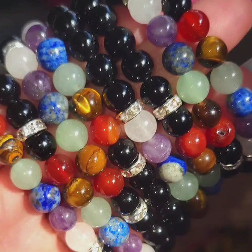 Chakra Crystal Gemstone Bracelet - CLEARANCE